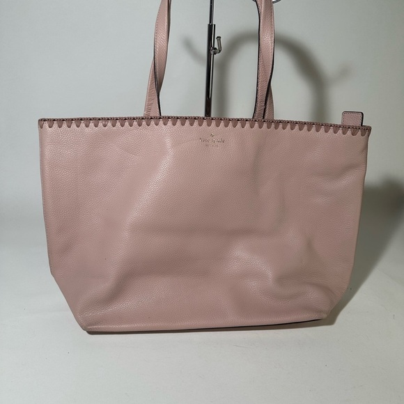 kate spade Handbags - Elegant Pink Leather Tote with Whipstitch Detail